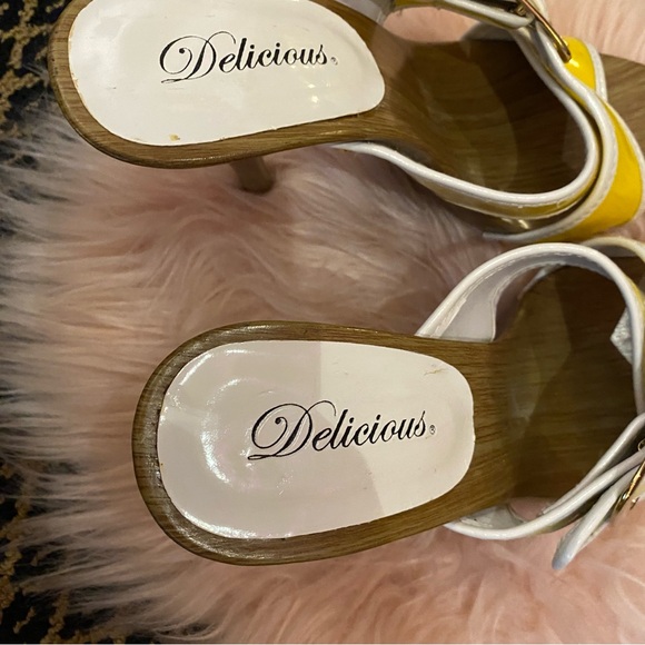 Delicious Yellow and White Heels - Picture 4 of 4